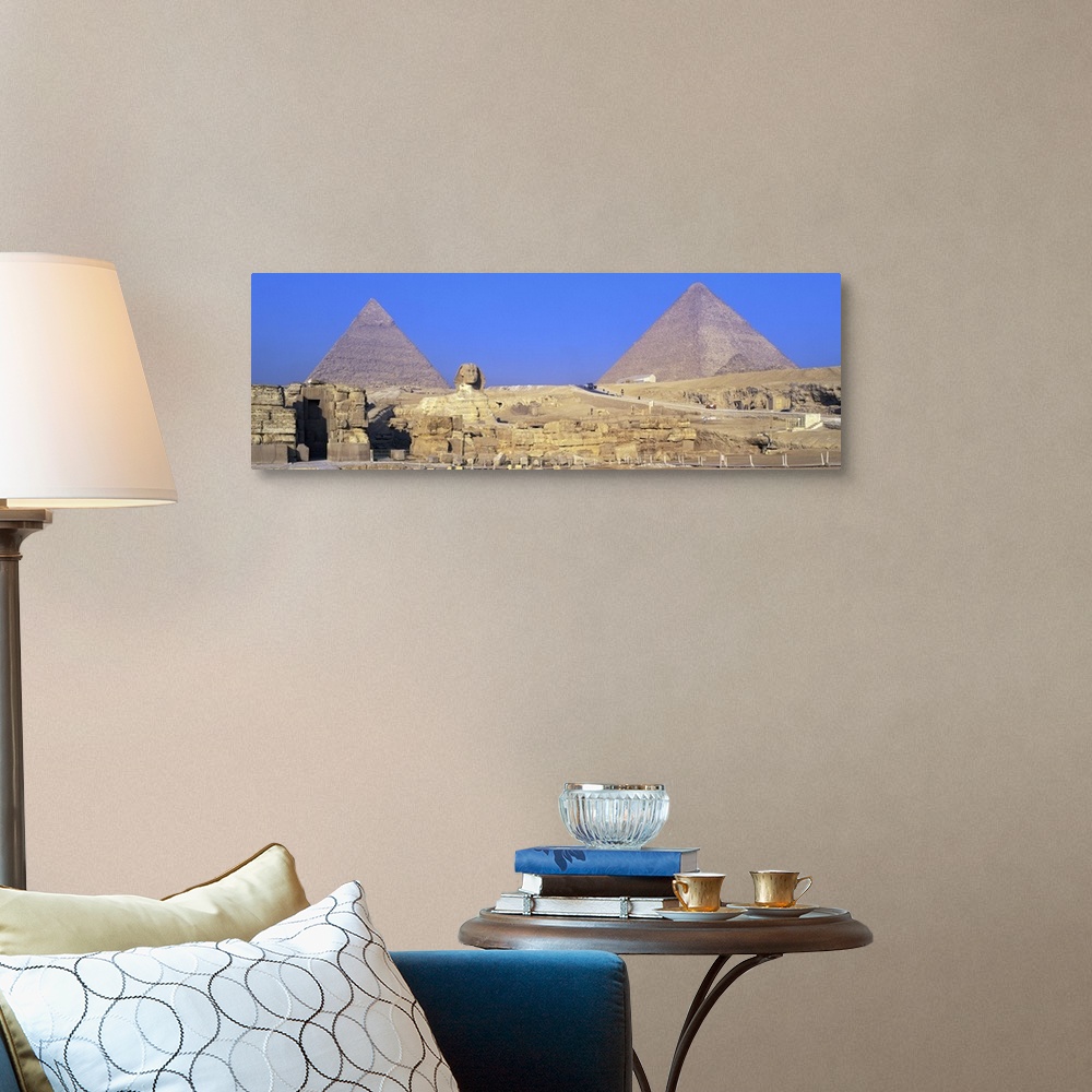 A traditional room featuring Sphinx Giza Pyramids Egypt