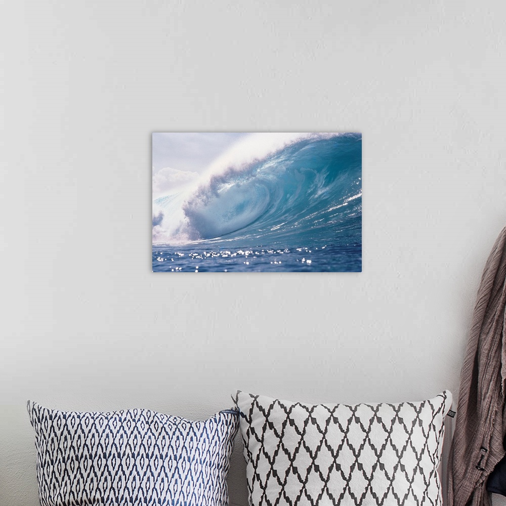 A bohemian room featuring Spraying Waves