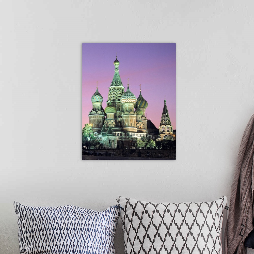 A bohemian room featuring St Basil's Cathedral Moscow Russia