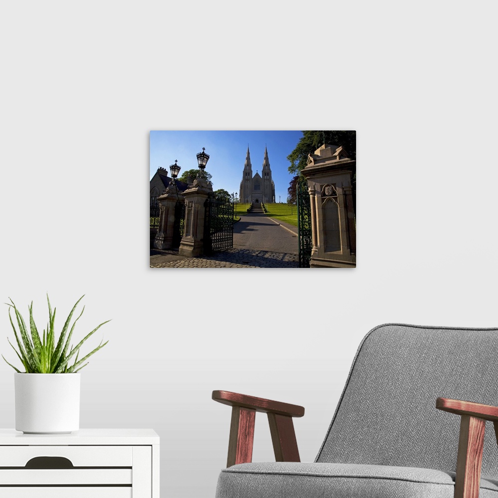 A modern room featuring St Patrick's (RC) Cathedral, Armagh, County Armagh, Ireland
