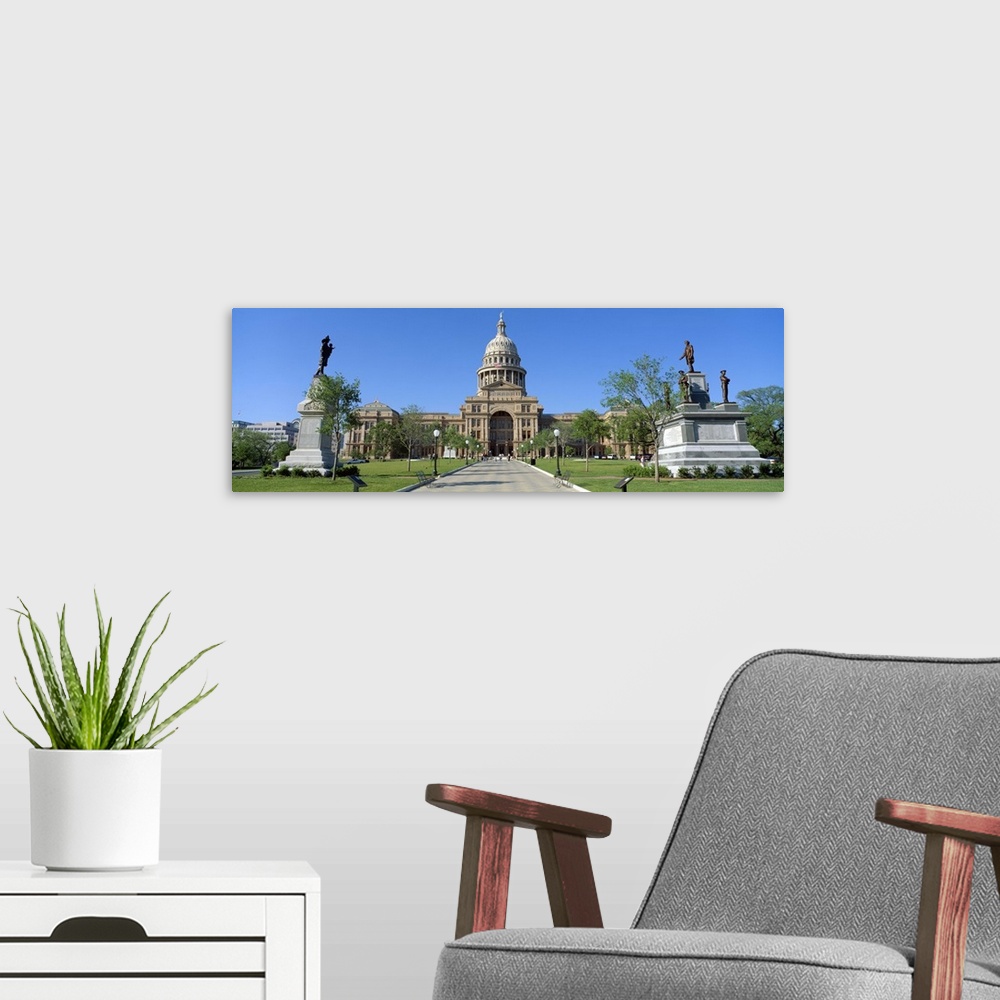 A modern room featuring State Capitol, Austin, Texas