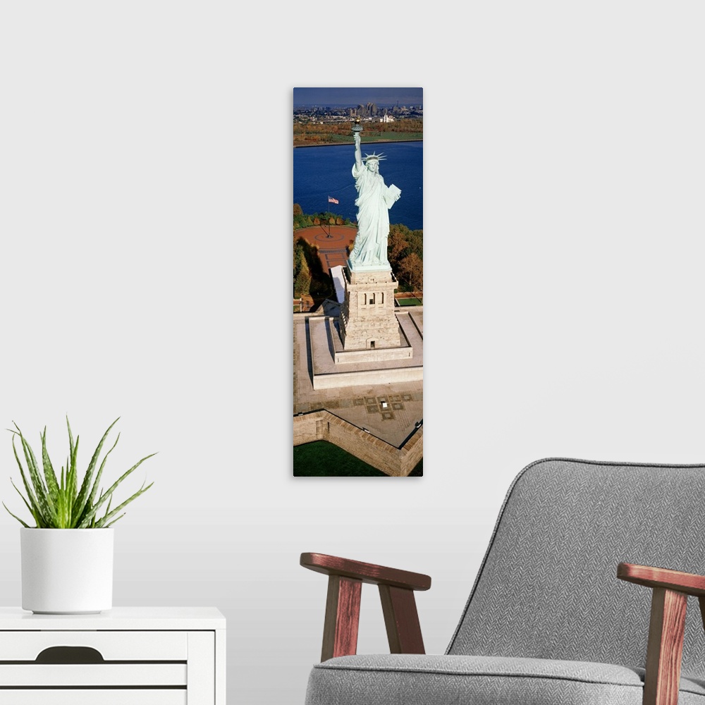 A modern room featuring Statue of Liberty NY