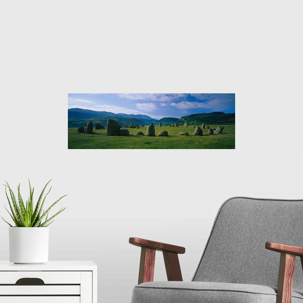A modern room featuring Stone circle on a landscape, Castlerigg Stone Circle, English Lake District, Cumbria, England