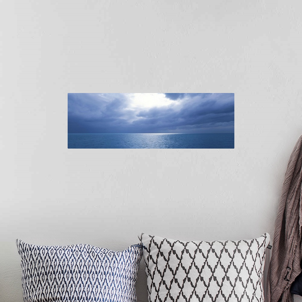 A bohemian room featuring Storm Clouds over the sea