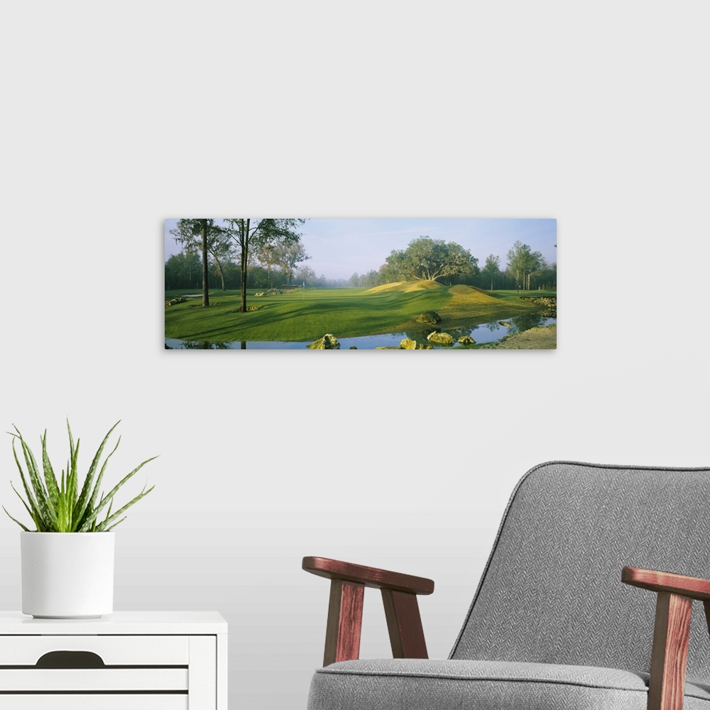 A modern room featuring Stream on a golf course, Haile Plantation, Gainesville, Florida