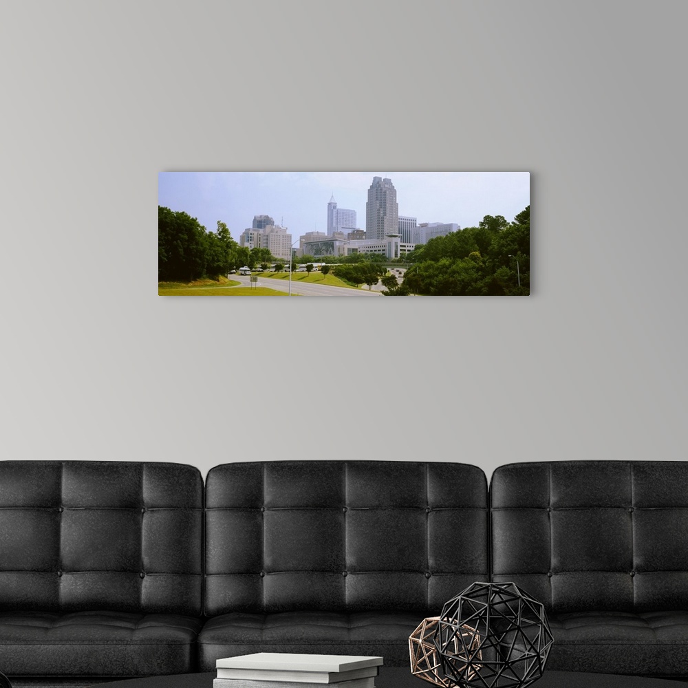 A modern room featuring Street scene with buildings in a city, Raleigh, Wake County, North Carolina