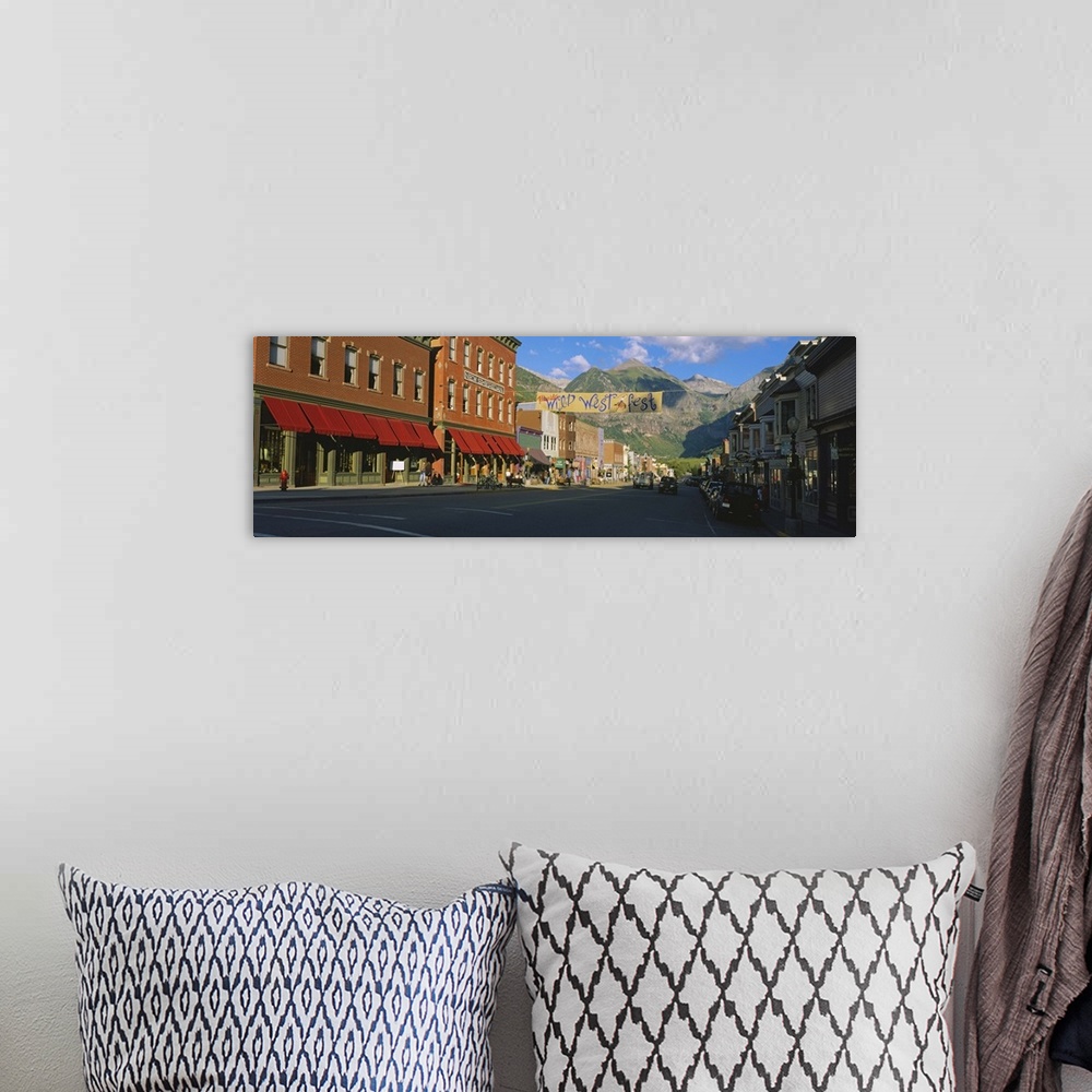 A bohemian room featuring Street through a town, Telluride, Colorado
