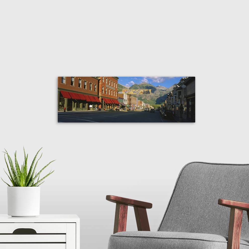 A modern room featuring Street through a town, Telluride, Colorado