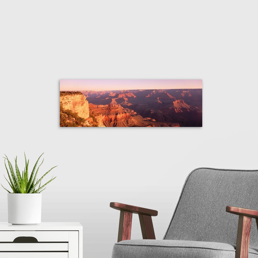 A modern room featuring Sunrise at S Rim  Grand Canyon Nat'l Park   AZ