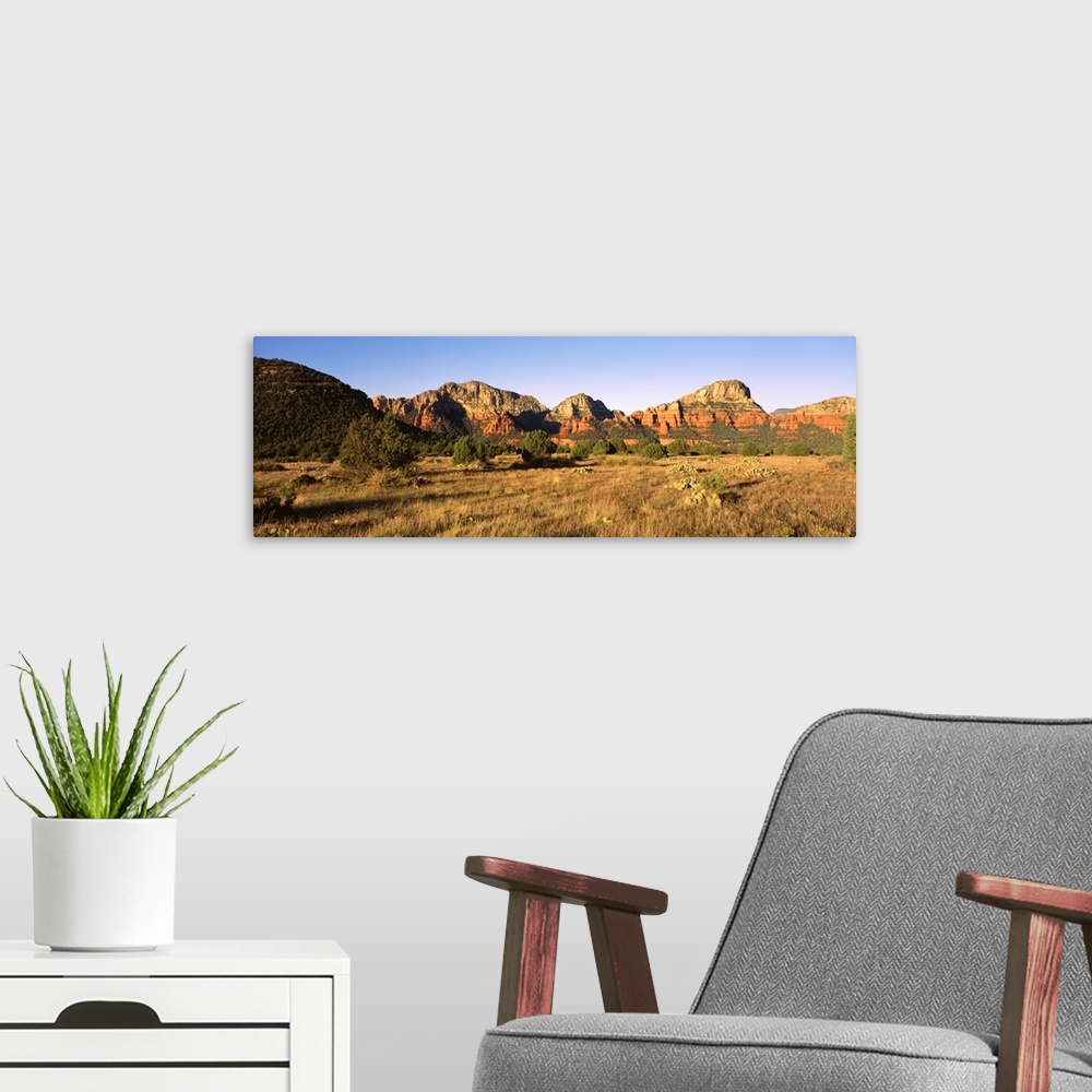 A modern room featuring Sunrise Brins Mesa Secret Mountain Wilderness Area Sedona AZ