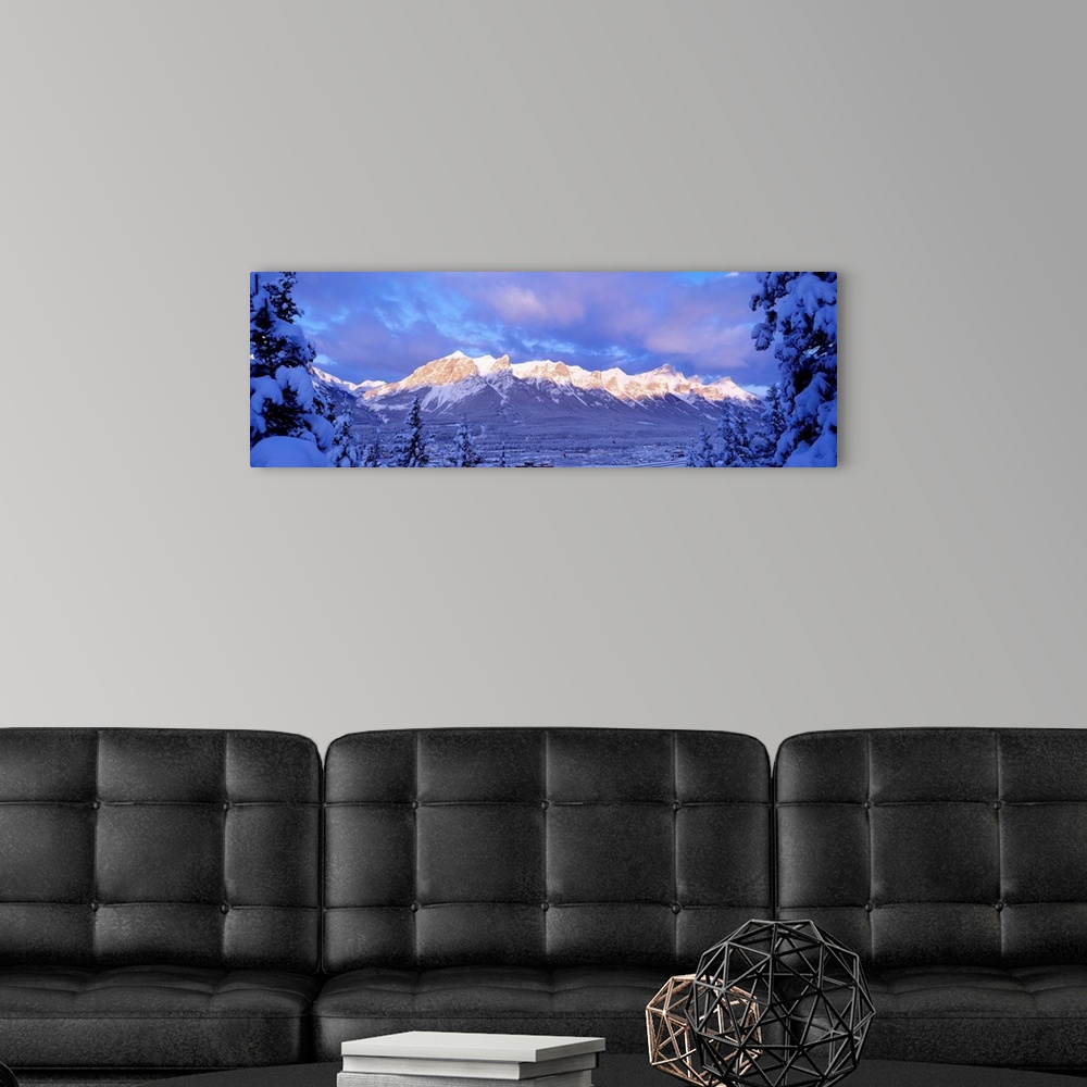 A modern room featuring Sunrise Canmore Kananaskis Country Alberta British Columbia Canada