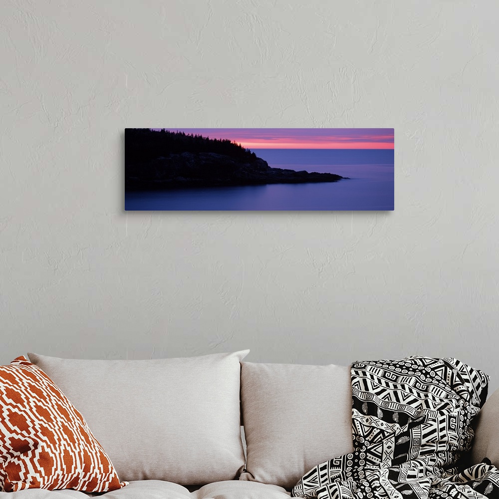 A bohemian room featuring Sunrise Newport Cove Acadia National Park ME