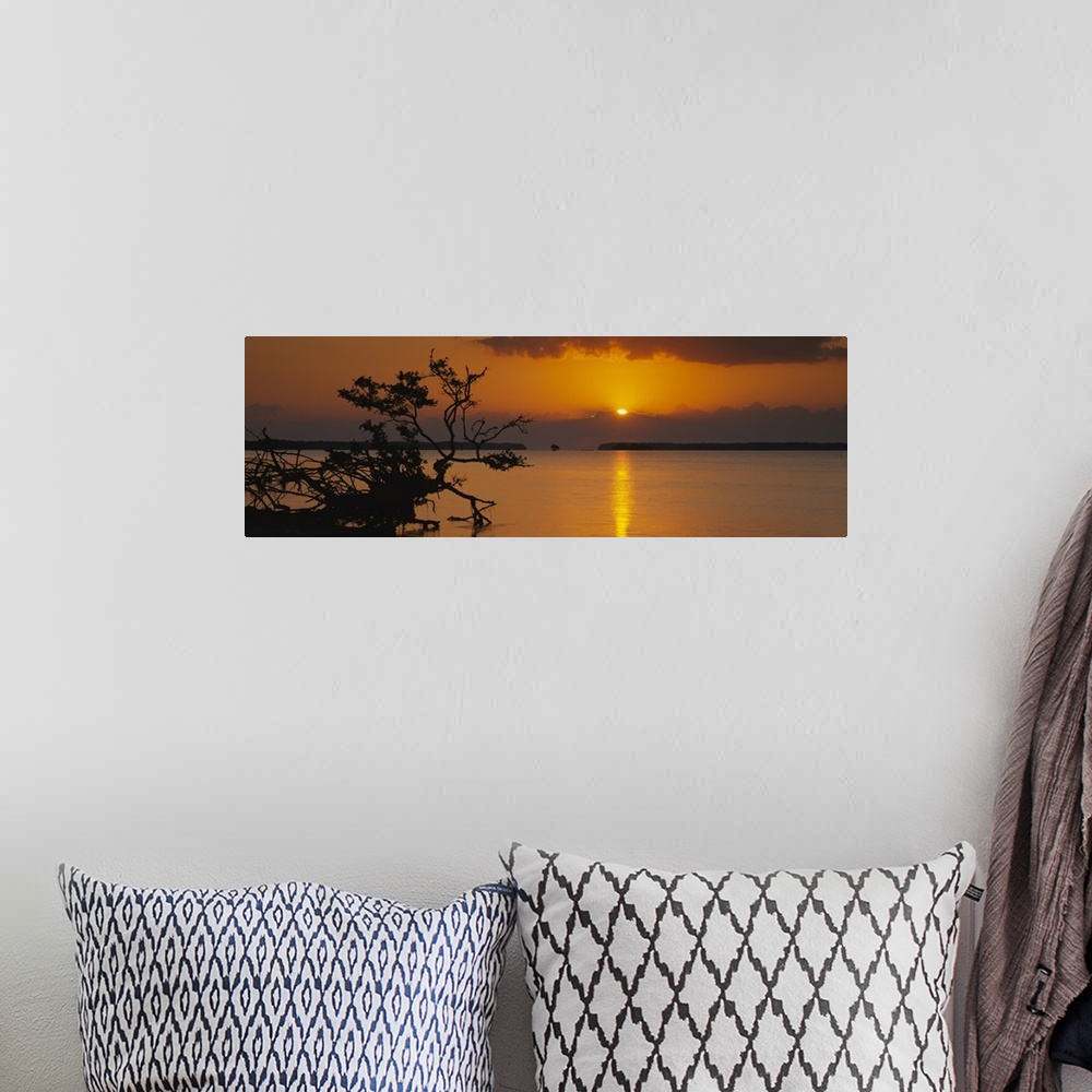 A bohemian room featuring Sunrise over bay, Florida Bay, Everglades National Park, Florida