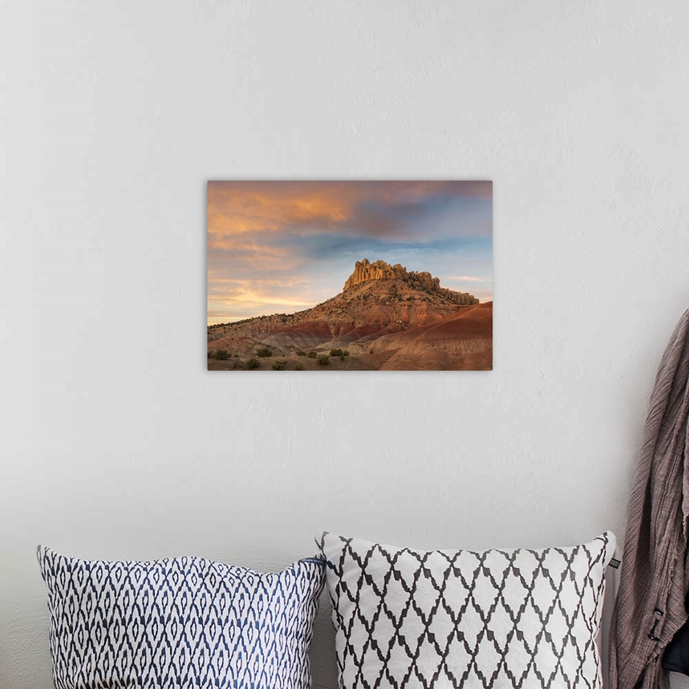 A bohemian room featuring Sunrise over the Circle Cliffs near Long Canyon Overlook, Grand Staircase-Escalante National Monu...