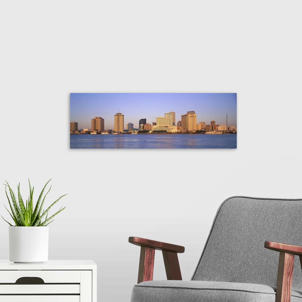 A modern room featuring Sunrise Skyline New Orleans LA