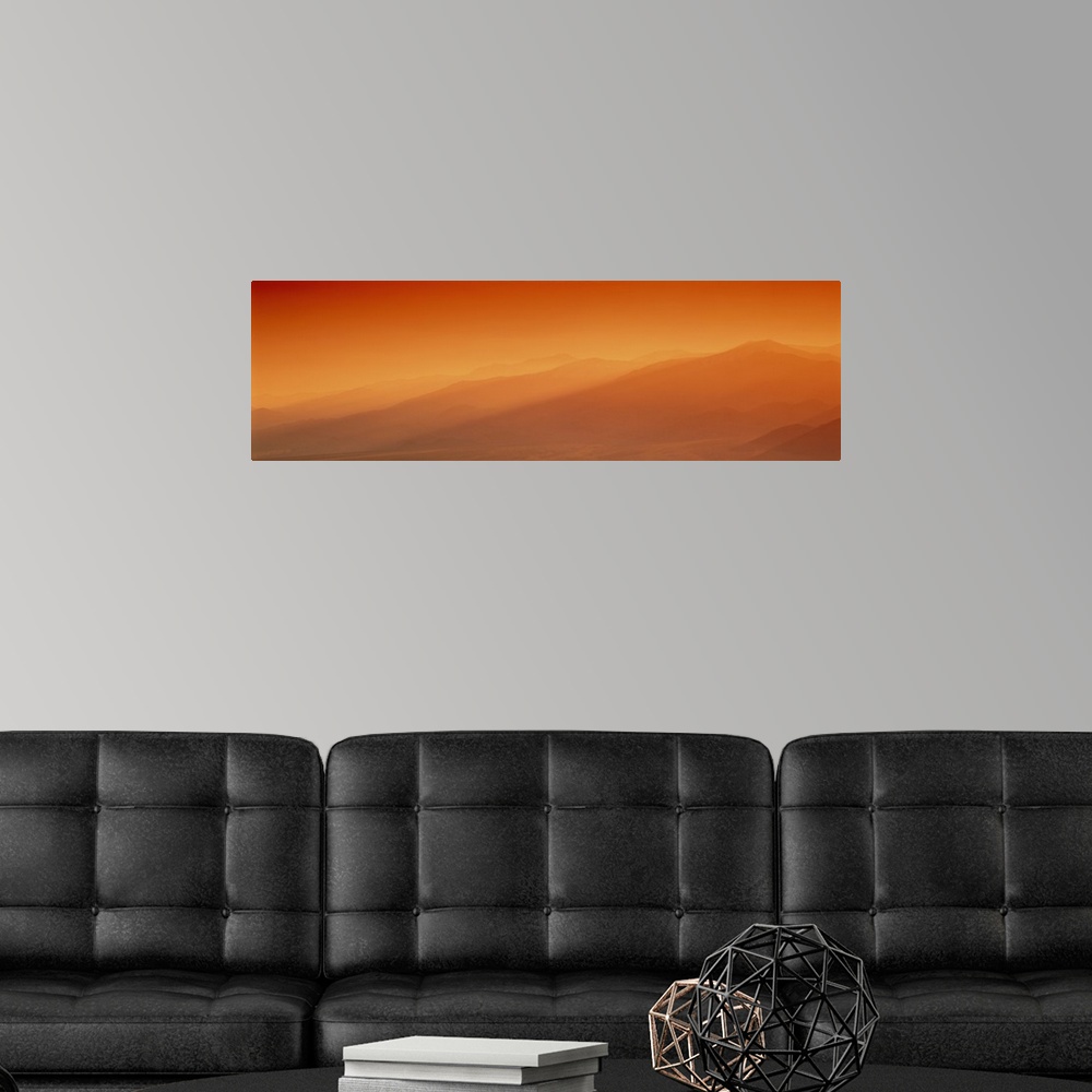 A modern room featuring Sunset