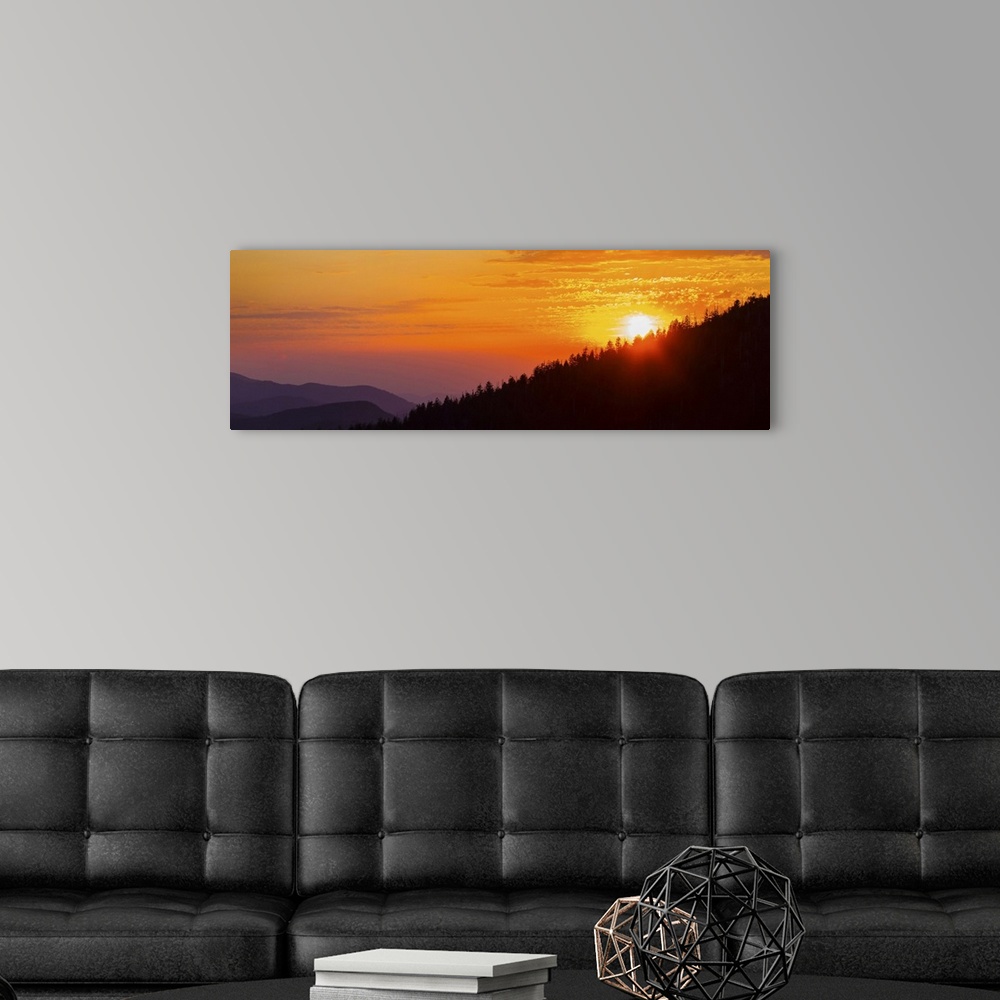A modern room featuring Sunset at Clingmans Dome, Great Smoky Mountains National Park, Tennessee