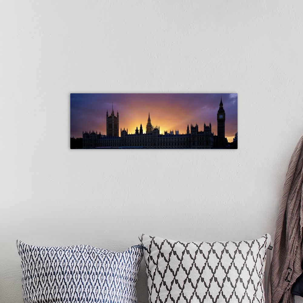 A bohemian room featuring Sunset Houses of Parliament & Big Ben London England