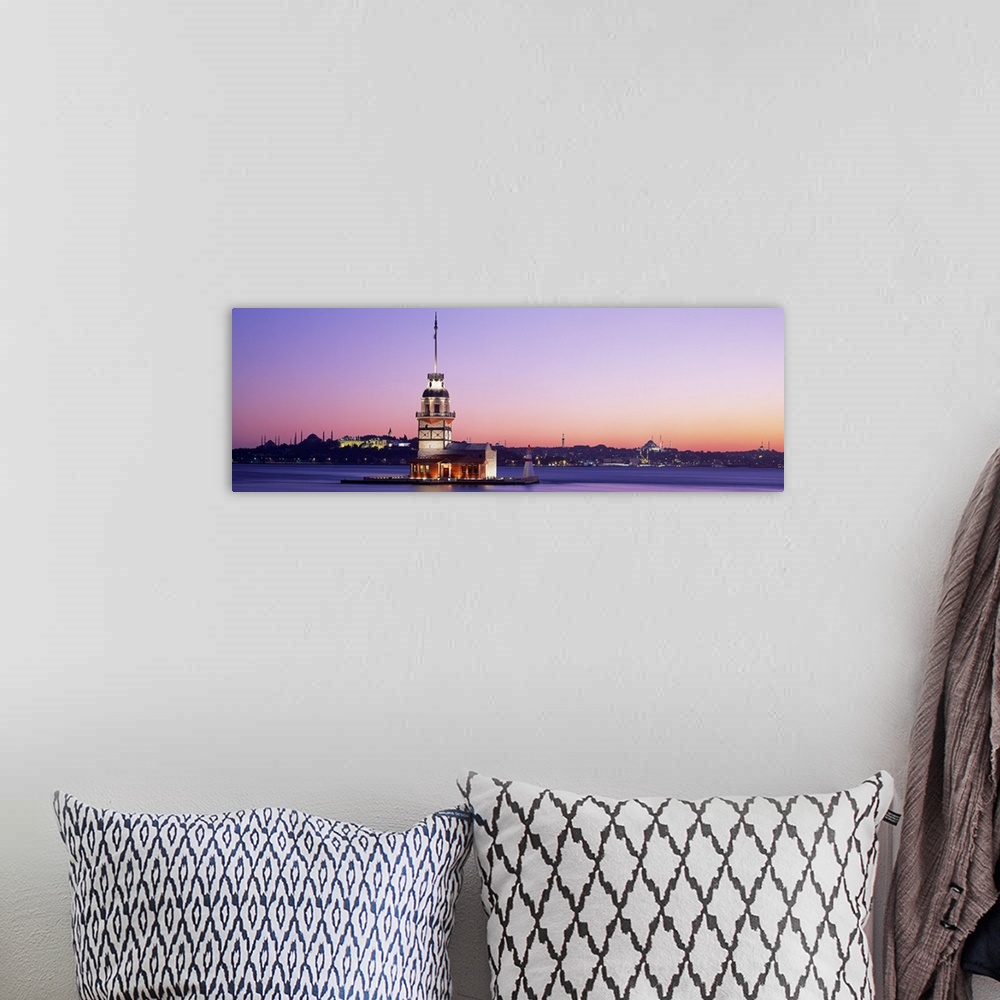 A bohemian room featuring Sunset Lighthouse Istanbul Turkey