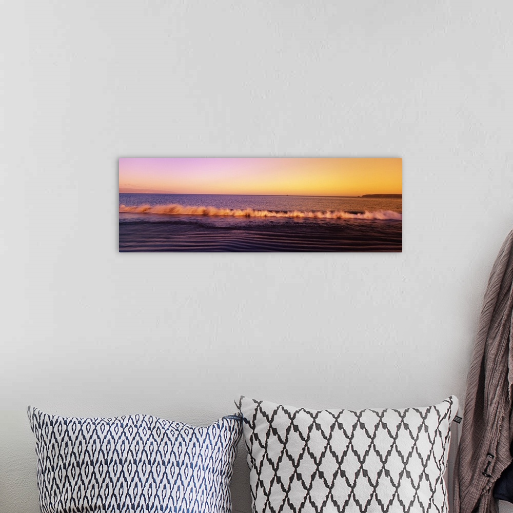 A bohemian room featuring Sunset over the sea, Drakes Beach, Point Reyes National Seashore, California