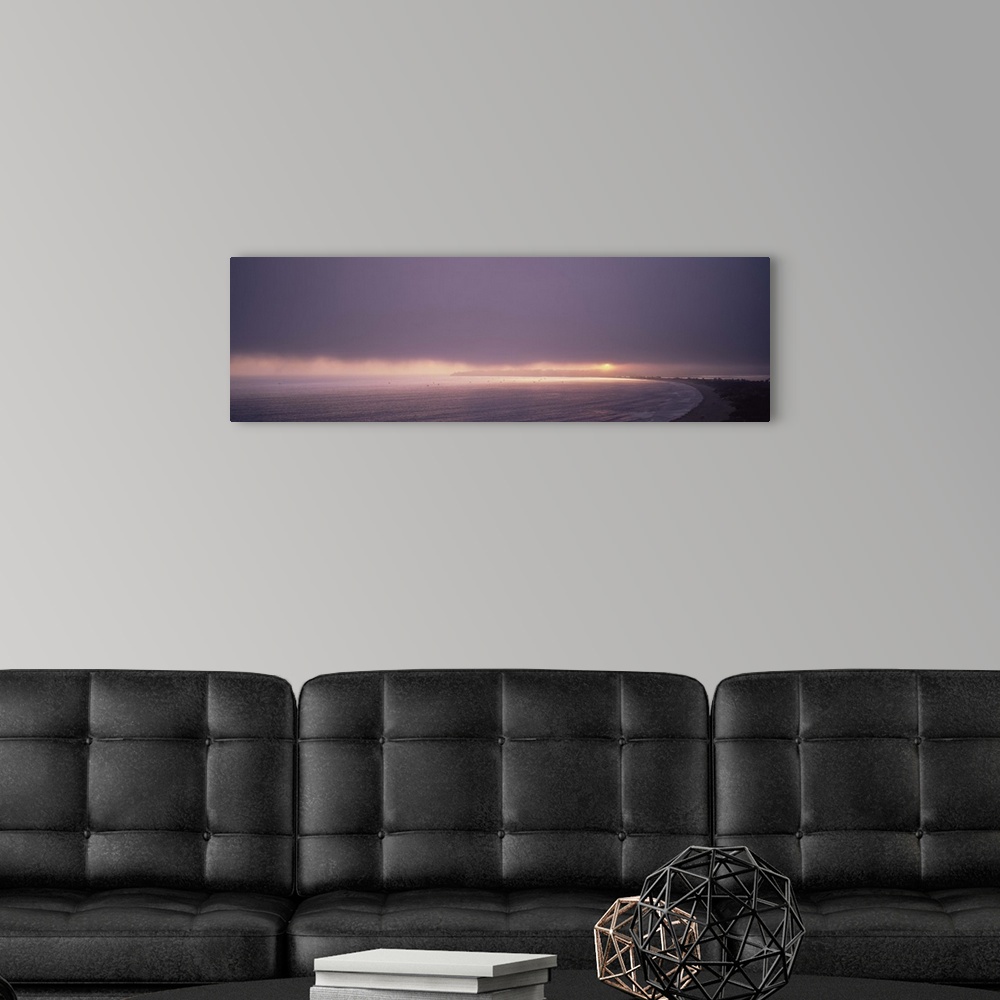 A modern room featuring Sunset Stinson Beach CA