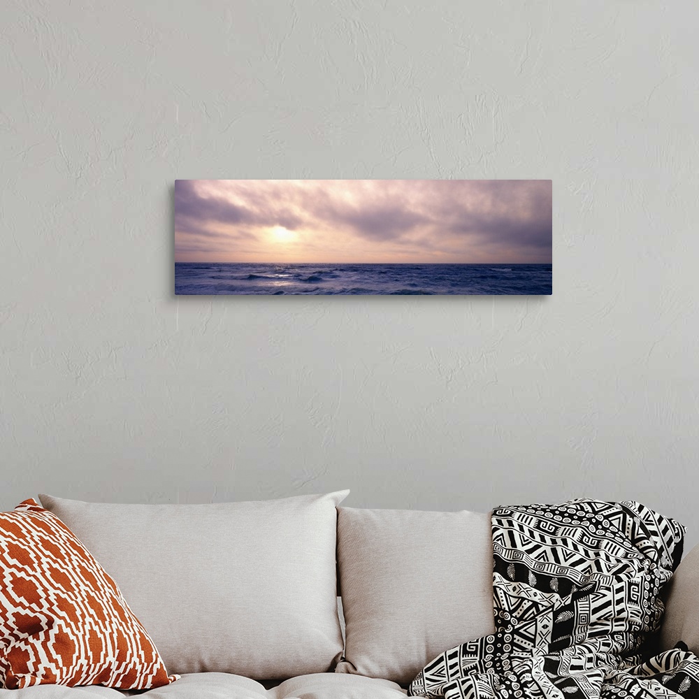 A bohemian room featuring Sunsetover the sea, Pacific Ocean, California