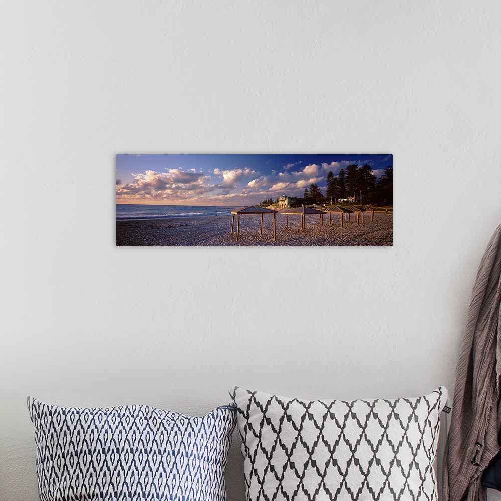 A bohemian room featuring Sunshades on the beach, Indiana Tea House, Cottesloe Beach, Perth, Western Australia, Australia