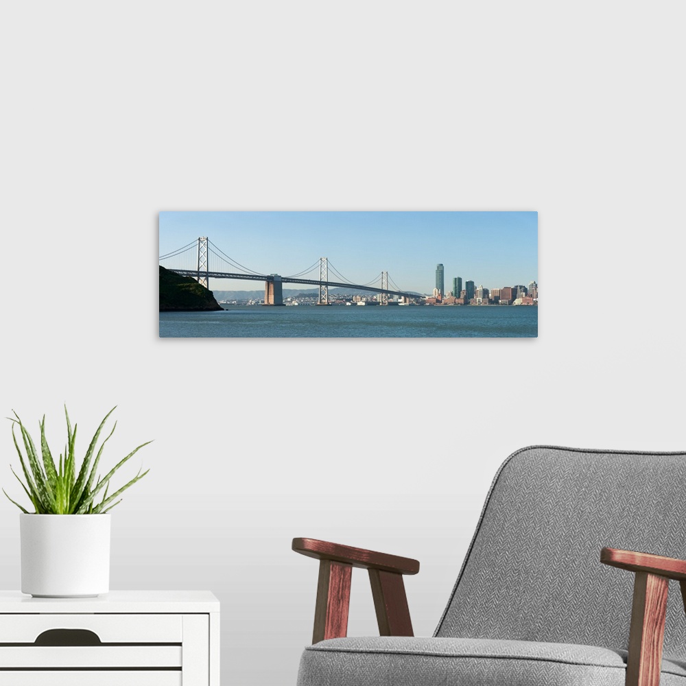 A modern room featuring Suspension bridge across a bay Golden Gate Bridge San Francisco Bay San Francisco California