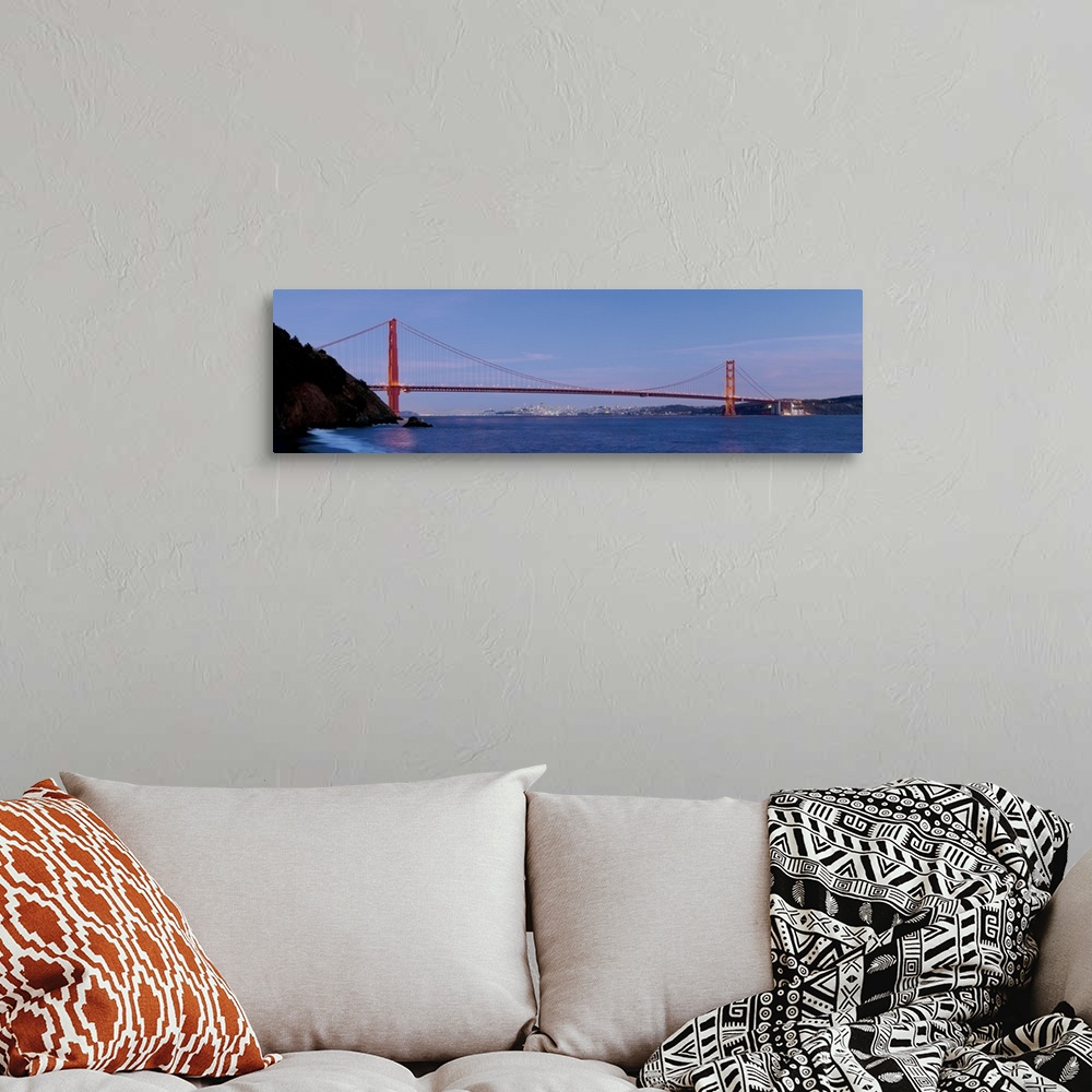 A bohemian room featuring Suspension bridge across a bay Golden Gate Bridge San Francisco California