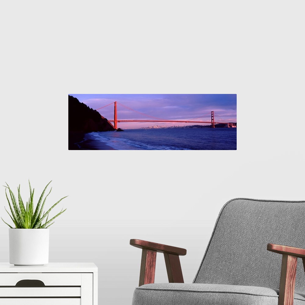 A modern room featuring USA, CA, San Francisco, Golden Gate Bridge