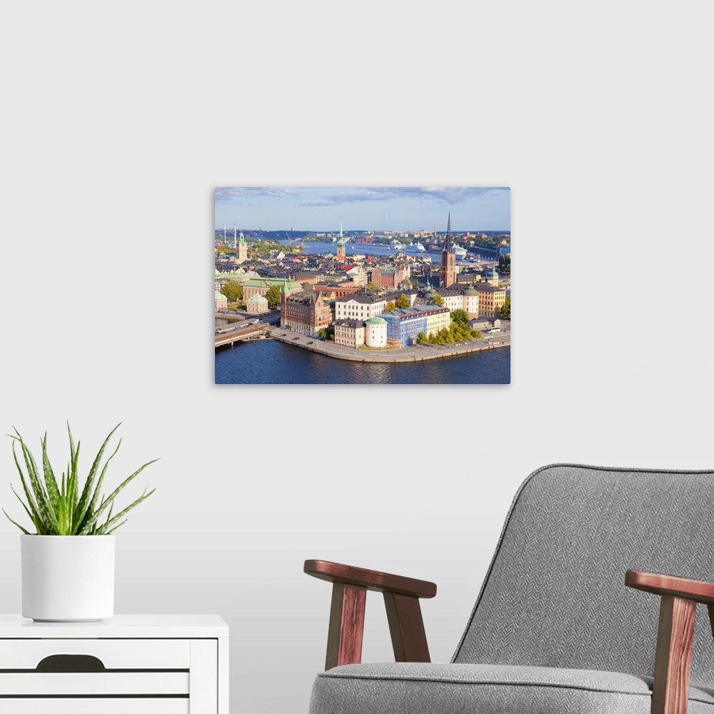 A modern room featuring Sweden, Stockholm - The Old Town and Riddarholmen..