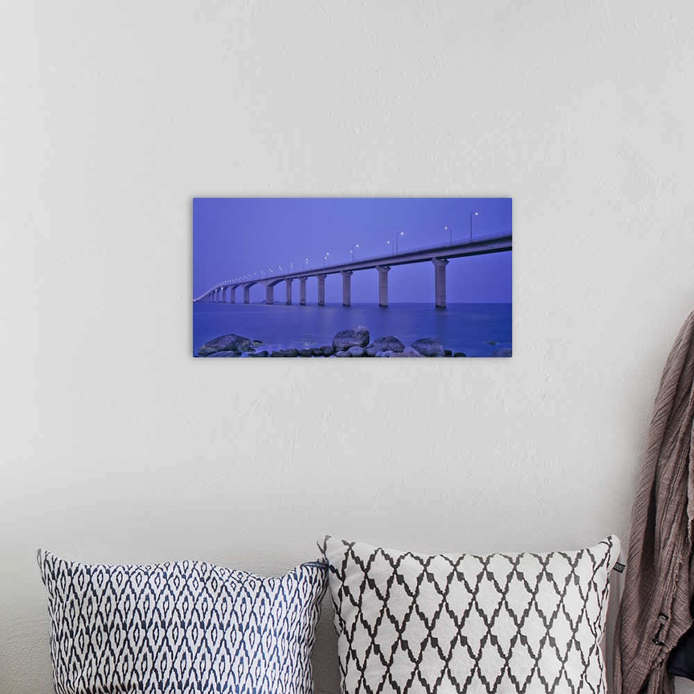 A bohemian room featuring Sweden, The Bridge to the Island of Oland, Low angle view of a bridge