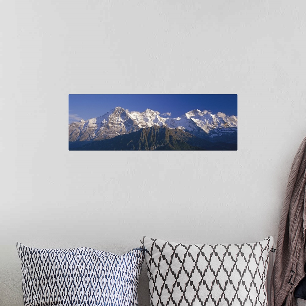A bohemian room featuring Swiss Mountains Berner Oberland Switzerland