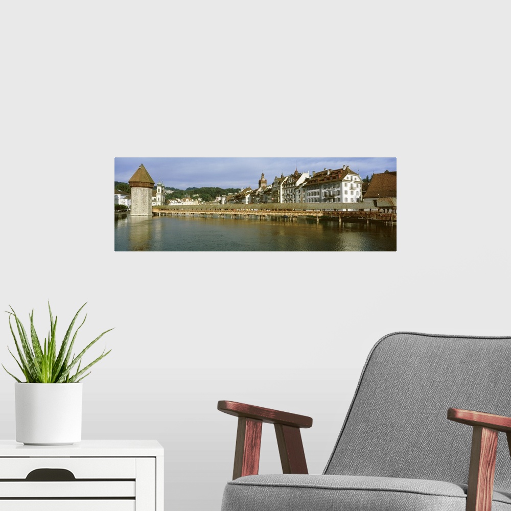 A modern room featuring Switzerland, Luzern, Chapel Bridge