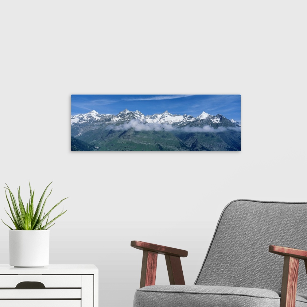 A modern room featuring Switzerland, Swiss Alps