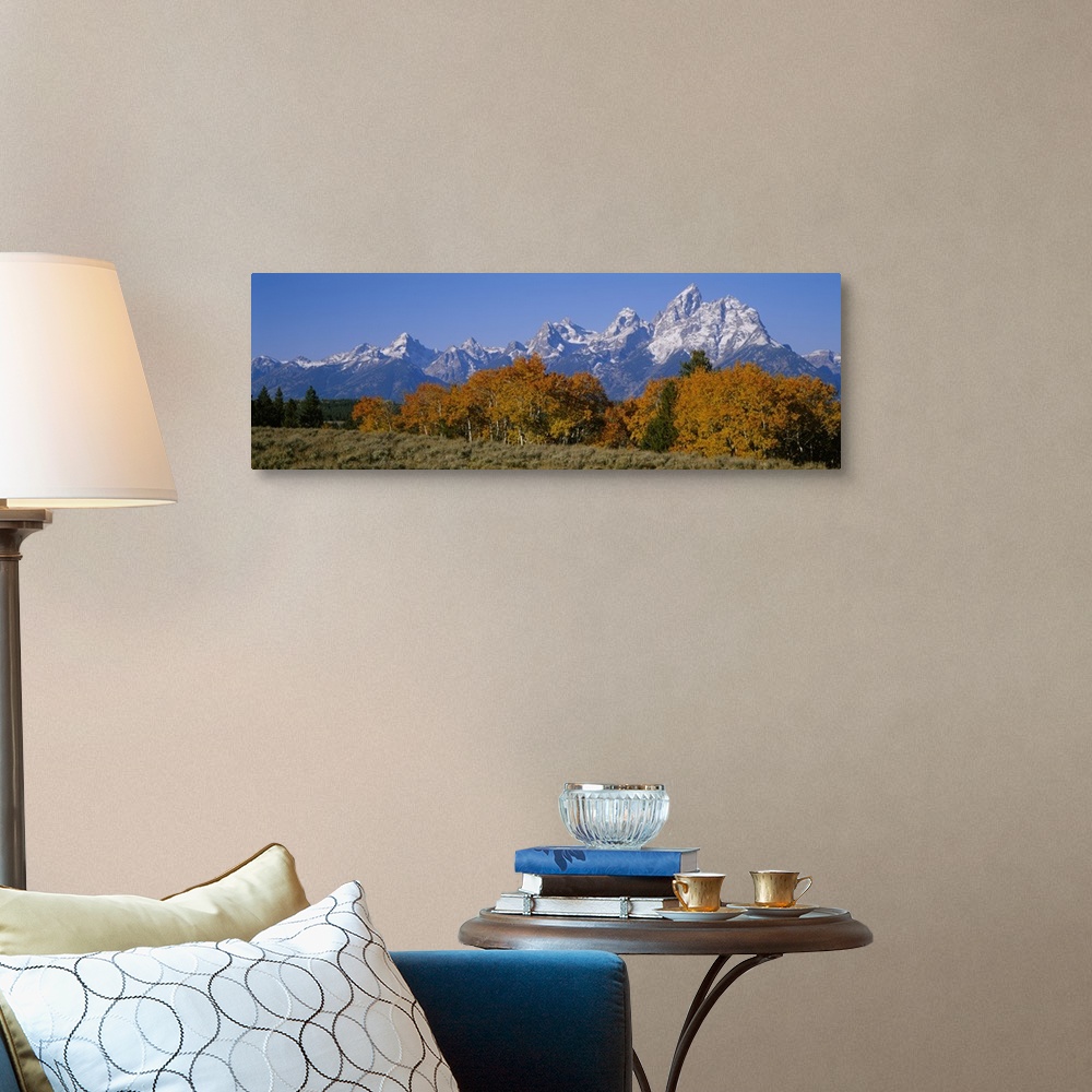 A traditional room featuring Teton Range Grand Teton National Park WY