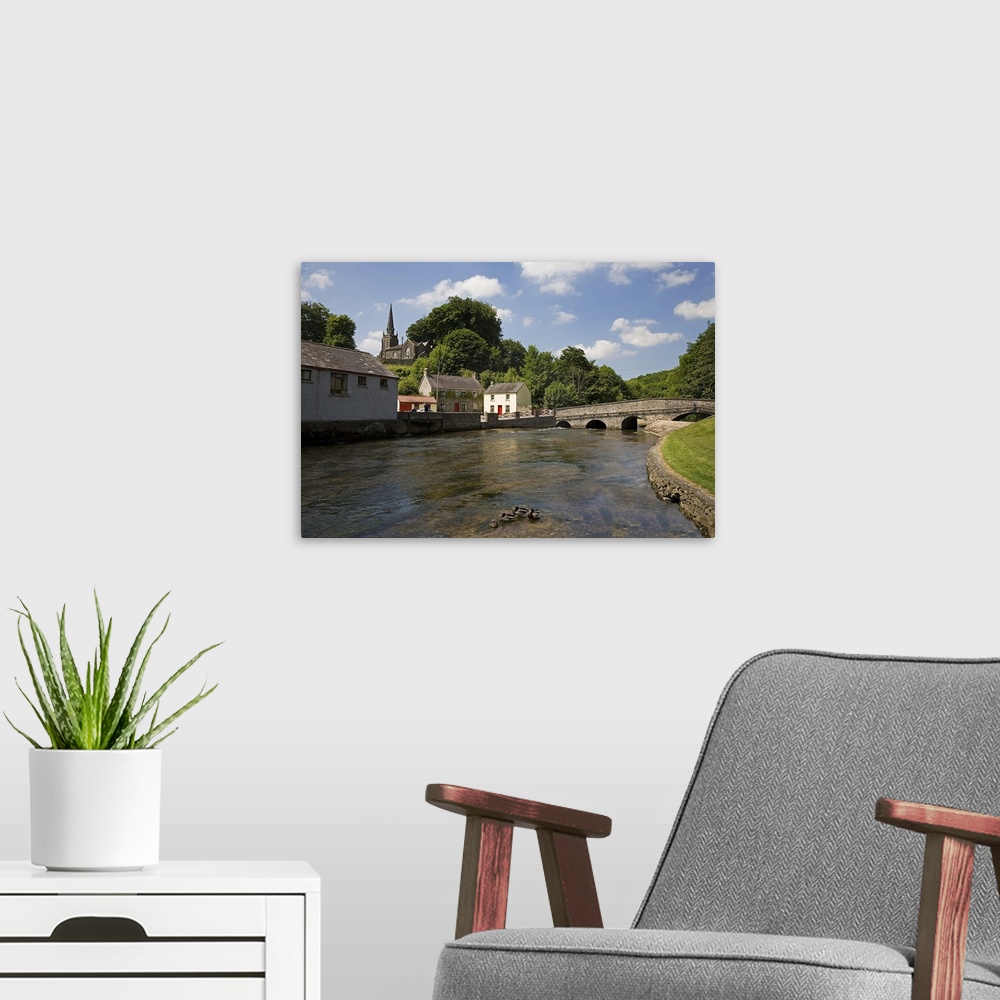 A modern room featuring The Awbeg River and Bridge, Castletownroche, County Cork, Ireland