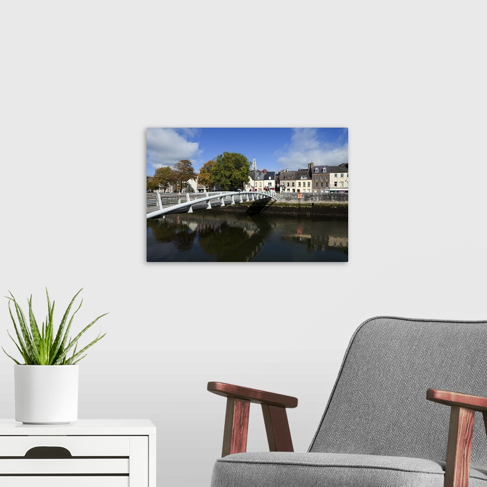 A modern room featuring The Millenium Foot Bridge, Over the River Lee, Cork City, Ireland