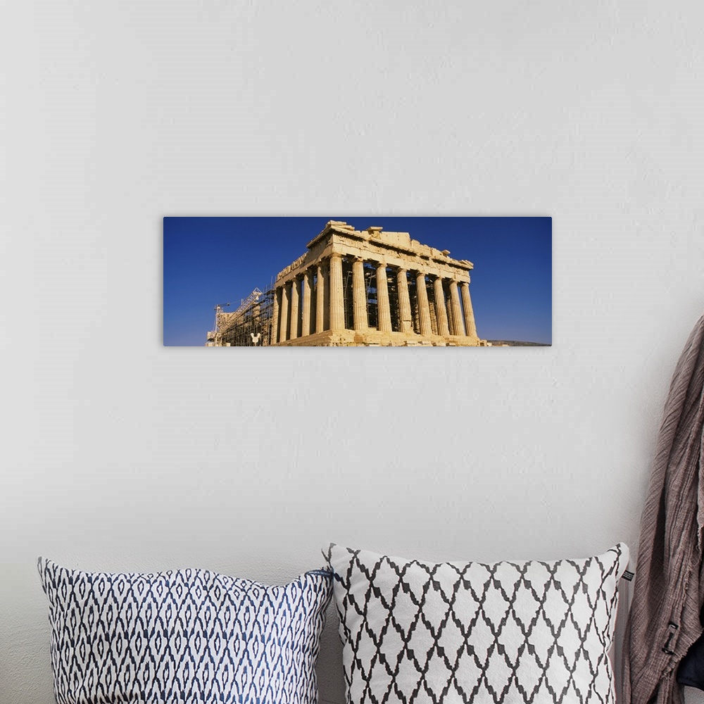 A bohemian room featuring The ruins of a temple, Parthenon, Athens, Greece