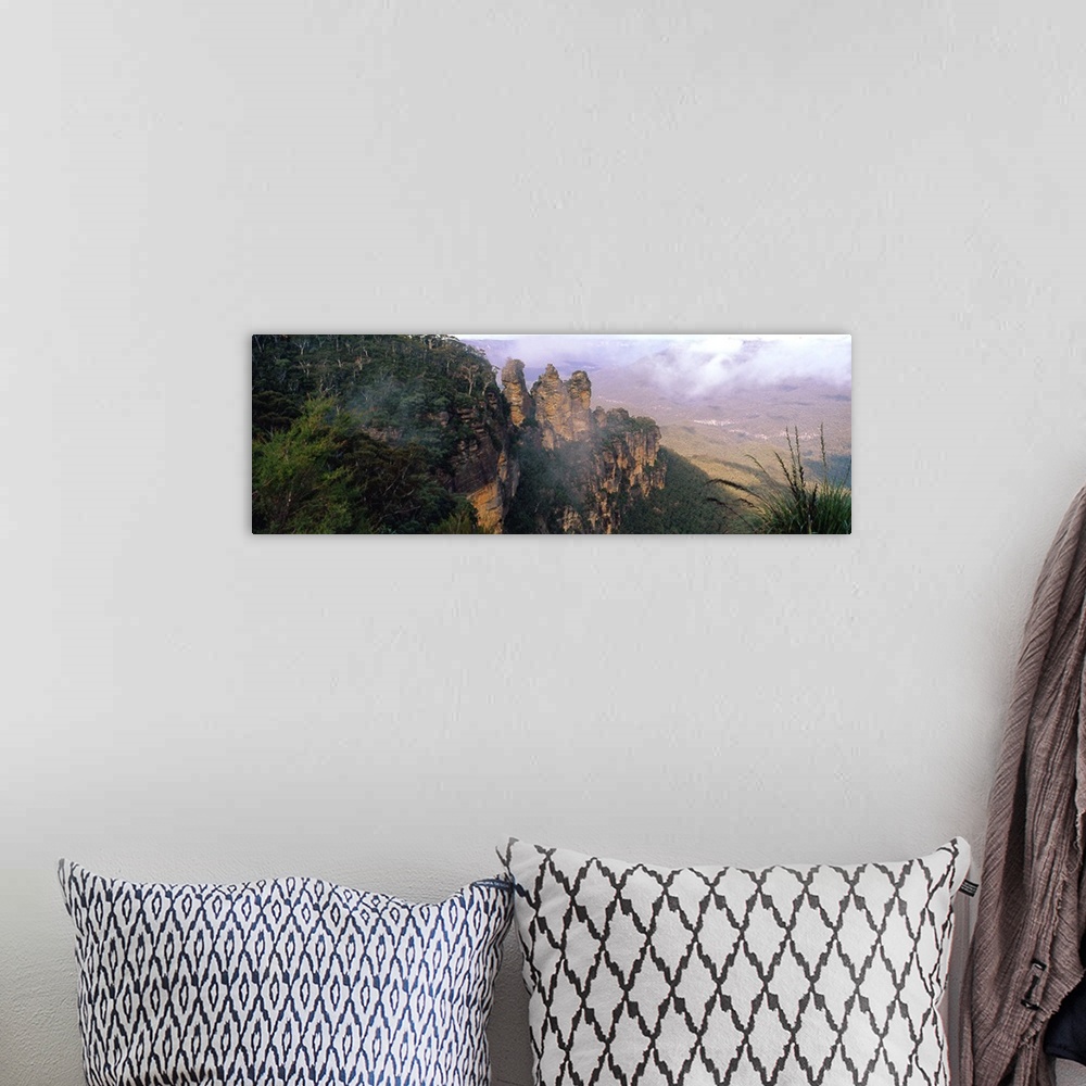 A bohemian room featuring Three Sisters Blue Mountains Australia