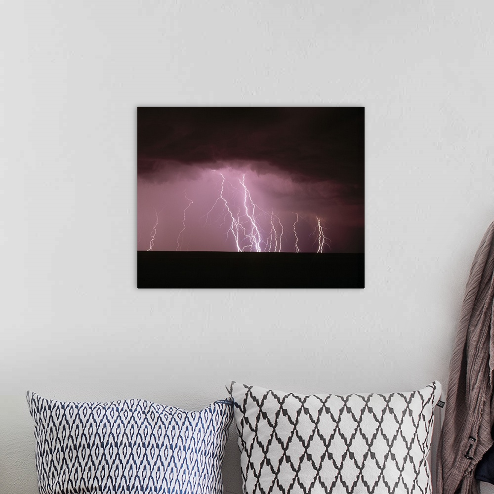 A bohemian room featuring Thunder Storm in the Sky