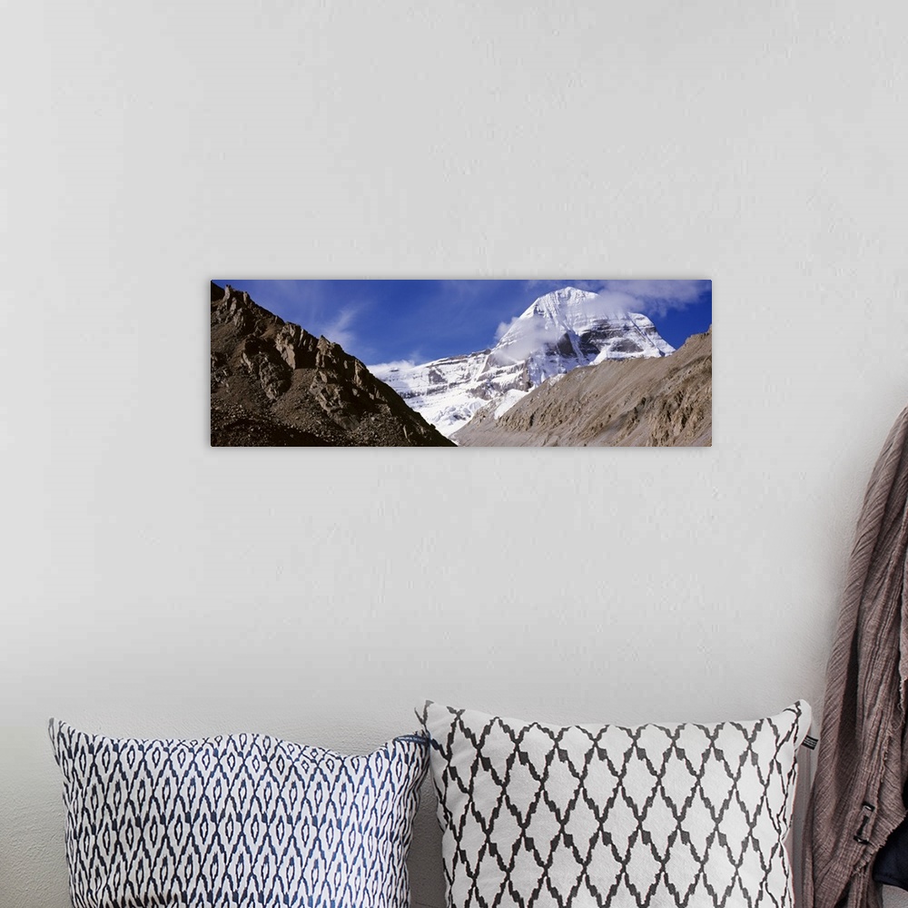 A bohemian room featuring Tibet, Mount Kailash, mountain