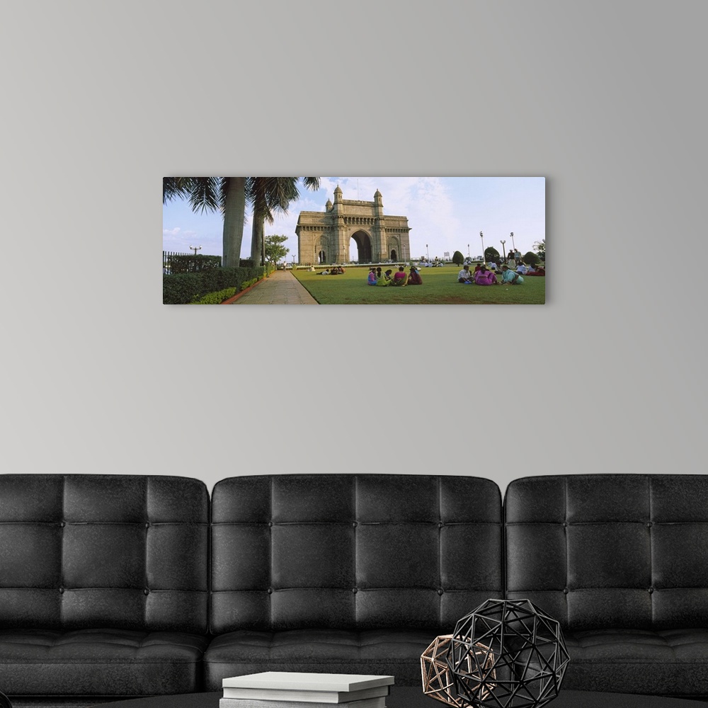 A modern room featuring Tourist in front of a monument, Gateway Of India, Mumbai, Maharashtra, India