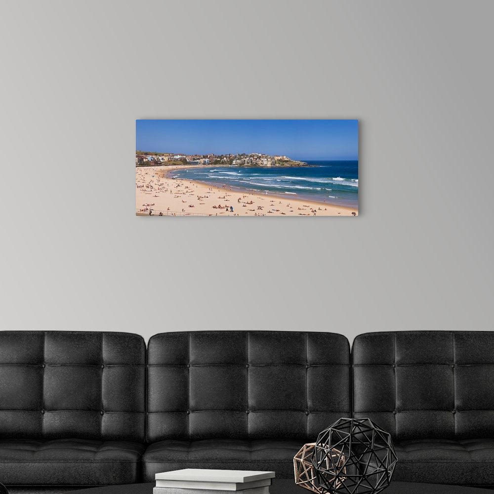 A modern room featuring Tourists on the beach Bondi Beach Sydney New South Wales Australia