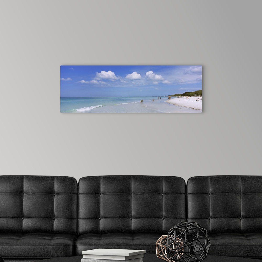 A modern room featuring Tourists on the beach, Coquina Beach, Anna Maria Island, Manatee, Florida