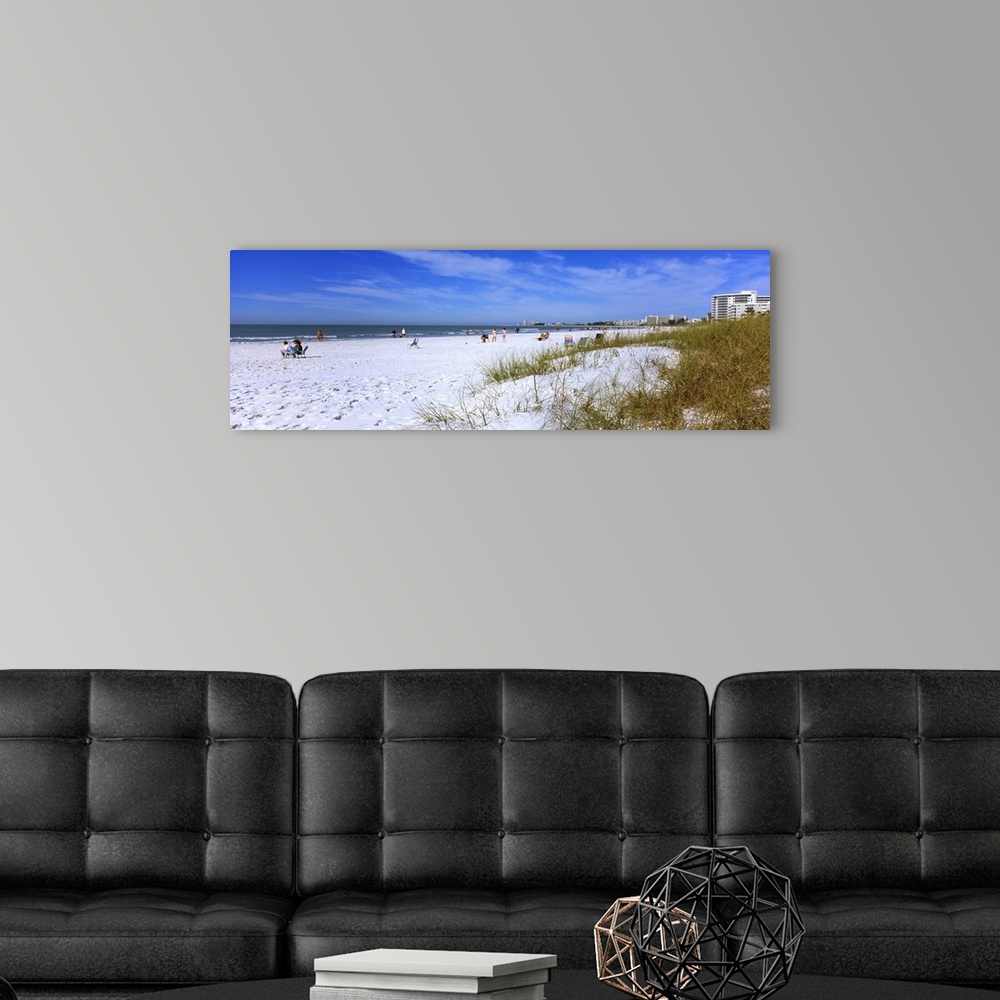 A modern room featuring Tourists on the beach, Crescent Beach, Gulf Of Mexico, Siesta Key, Florida