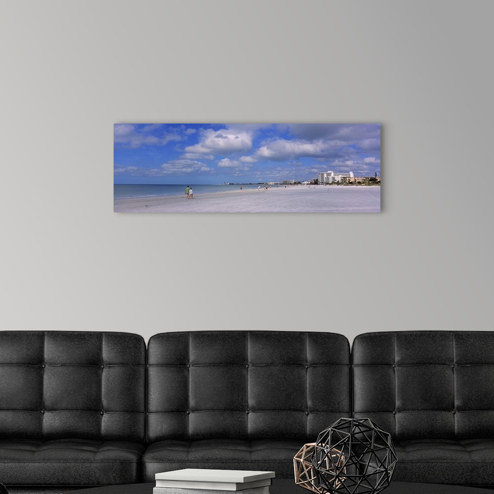 A modern room featuring Tourists walking on the beach, Crescent Beach, Gulf Of Mexico, Siesta Key, Florida