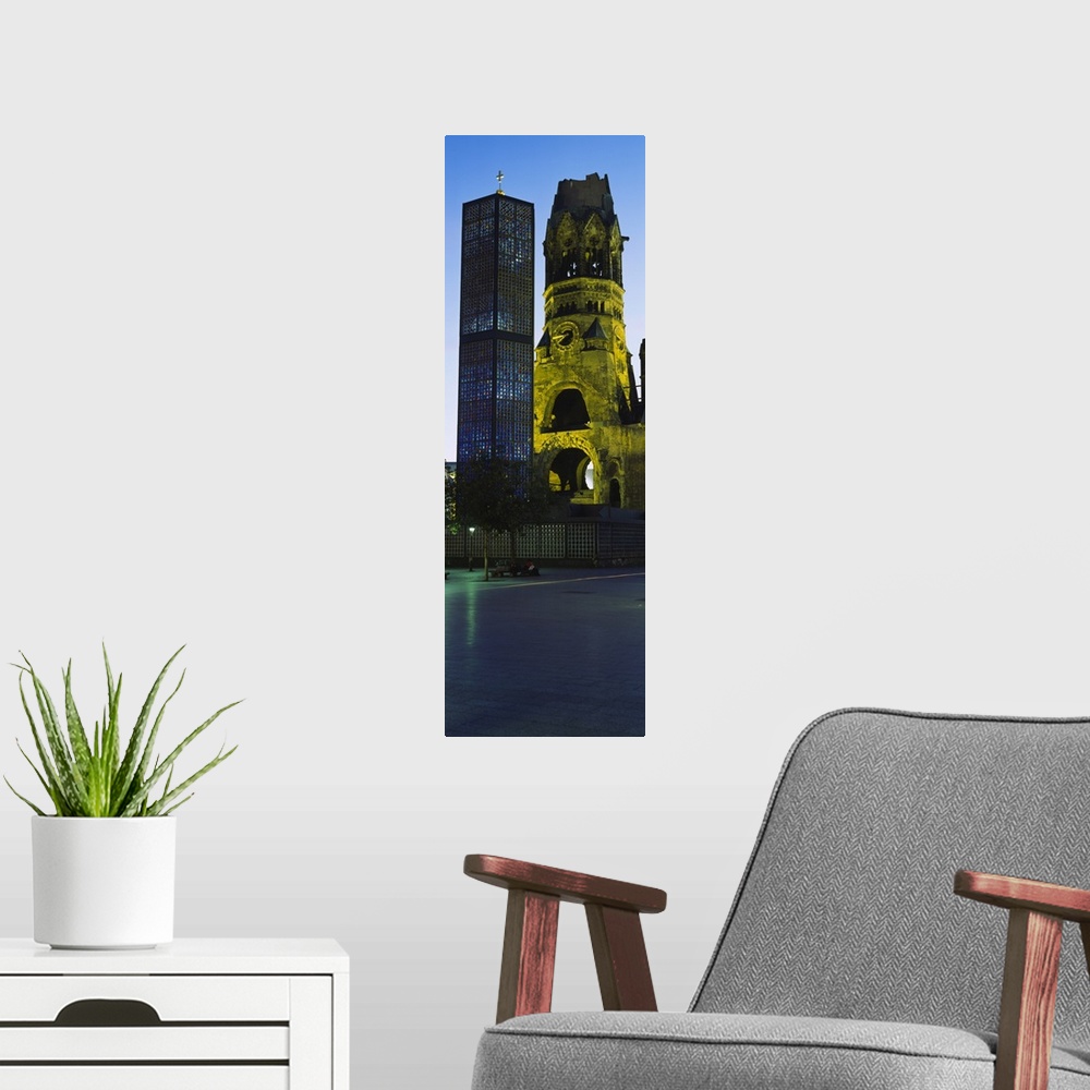 A modern room featuring Tower of a church, Kaiser Wilhelm Memorial Church, Berlin, Germany