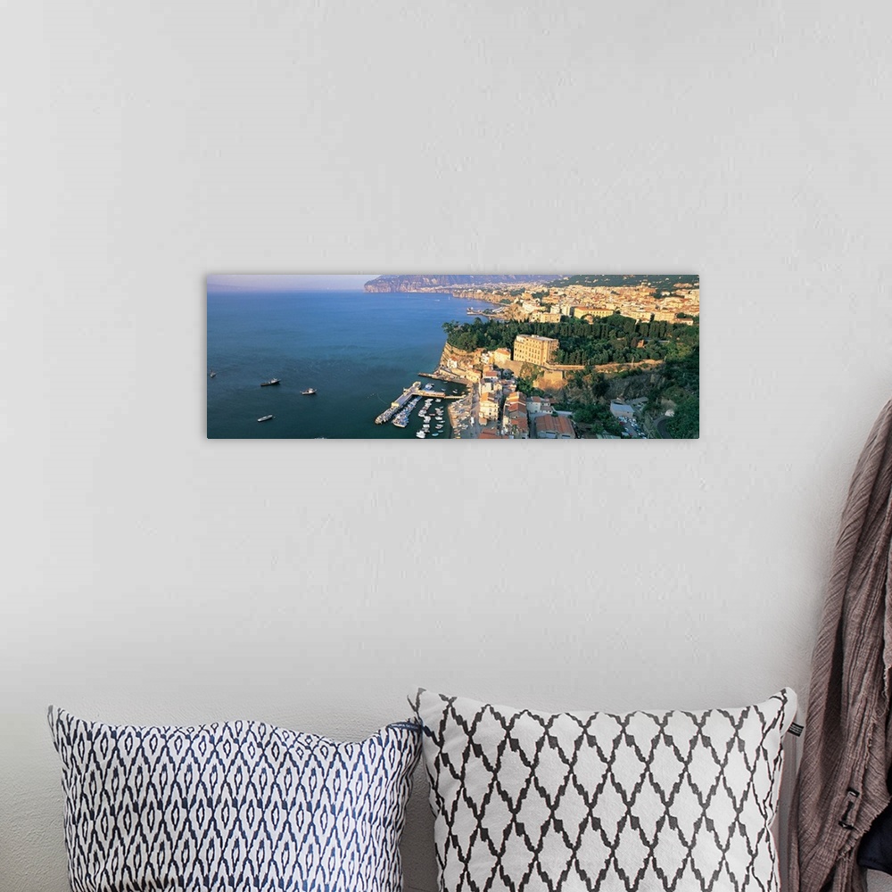 A bohemian room featuring Town at the coast, Sorrento, Naples, Campania, Italy