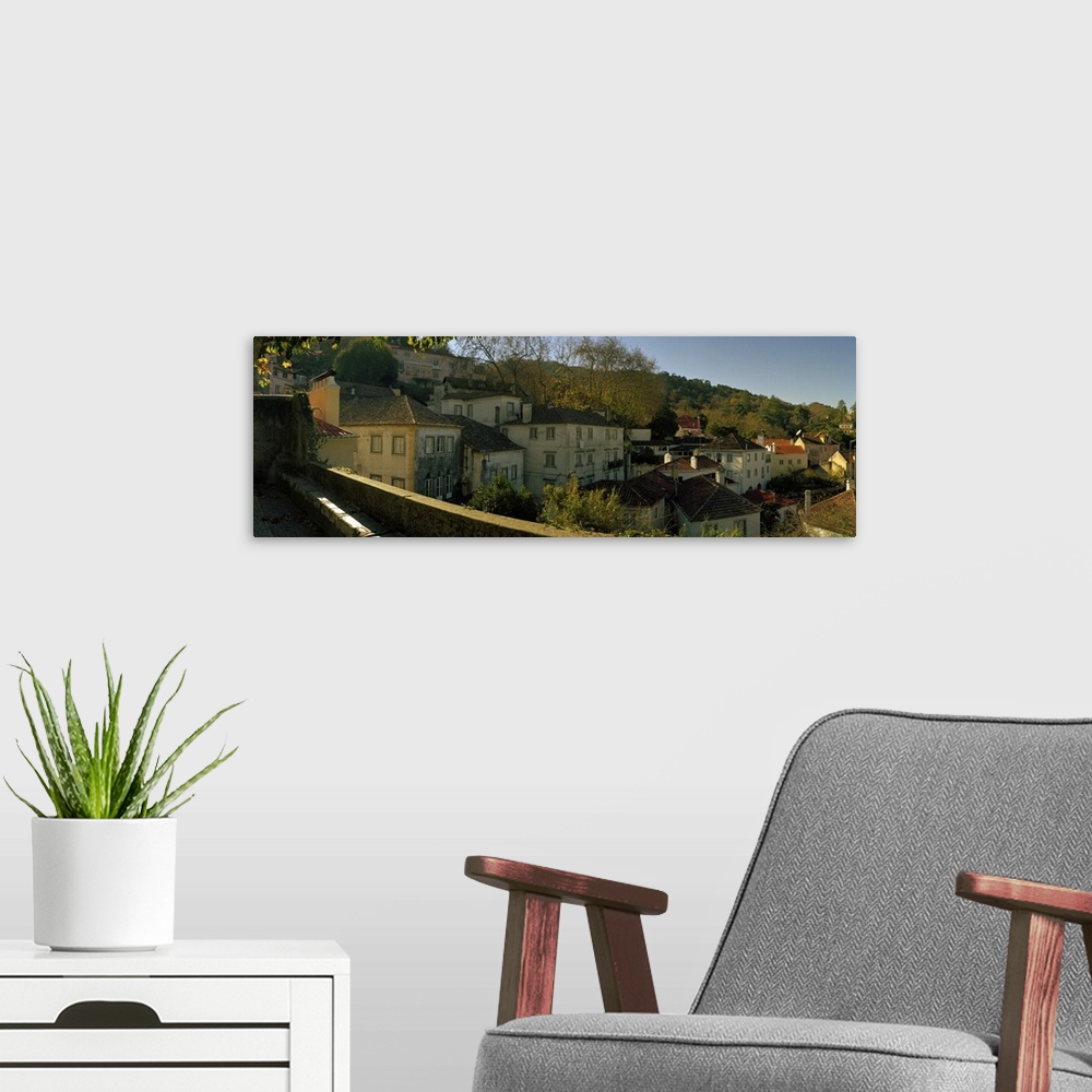 A modern room featuring Town on the hillside, Old Town, Sintra, Lisbon, Portugal